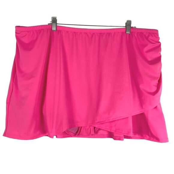 Cacique Swim Skirt Bottom Womens Size 28 Pink Nylon Spandex NWT SW-1865 - Picture 1 of 10